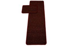 Poise Red 57x100cm Runner and 57x40cm Doormat